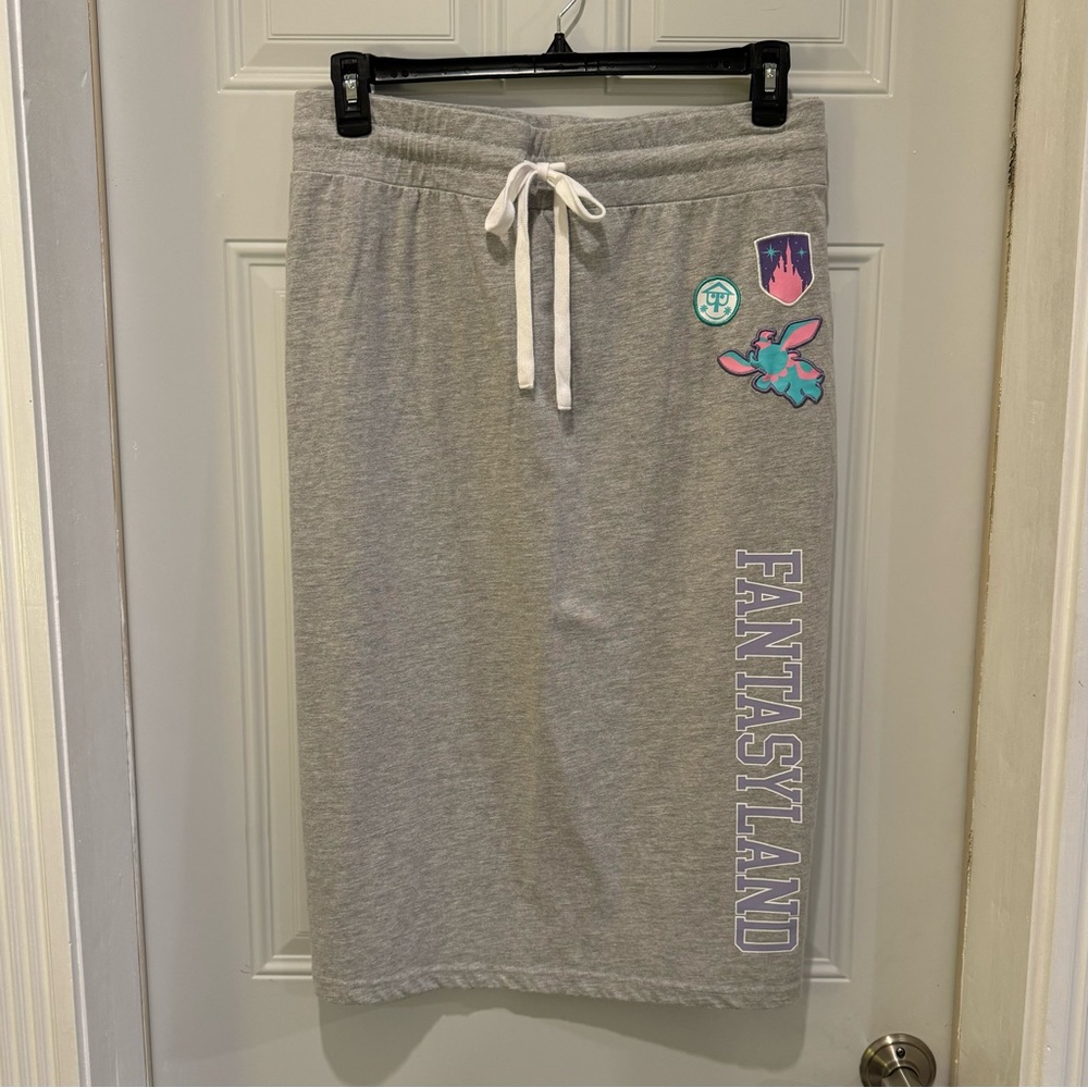NWOT! Disney Parks - Magic Kingdom - Fantasyland Gray Drawstring Skirt Women 1X